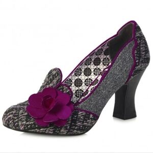 Women's Purple and Black Heels